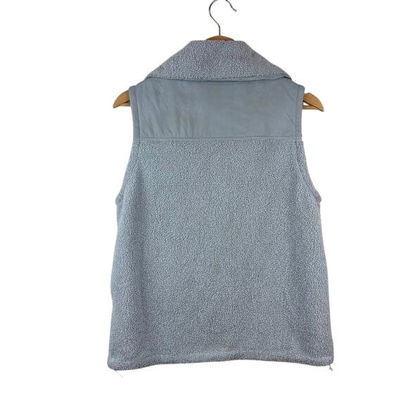 Under Armour Teddy Fleece Vest Baby Blue Full Zip Women’s S Gorpcore - Picture 2 of 7